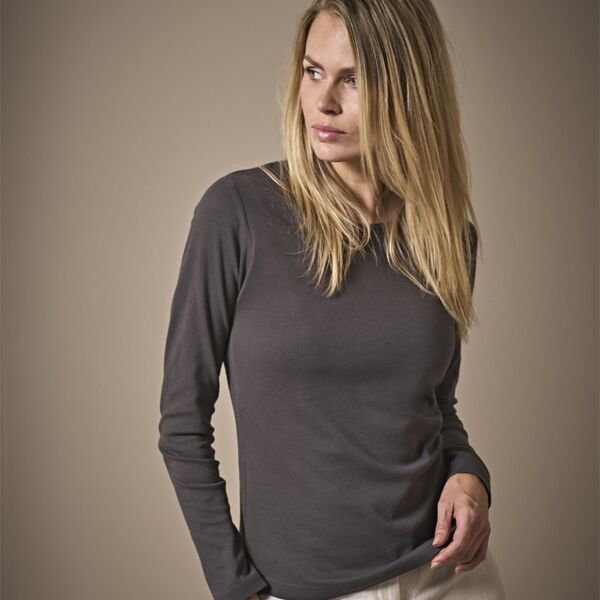 Tee Jays Ladies Long Sleeve Interlock T-Shirt Thumbnail